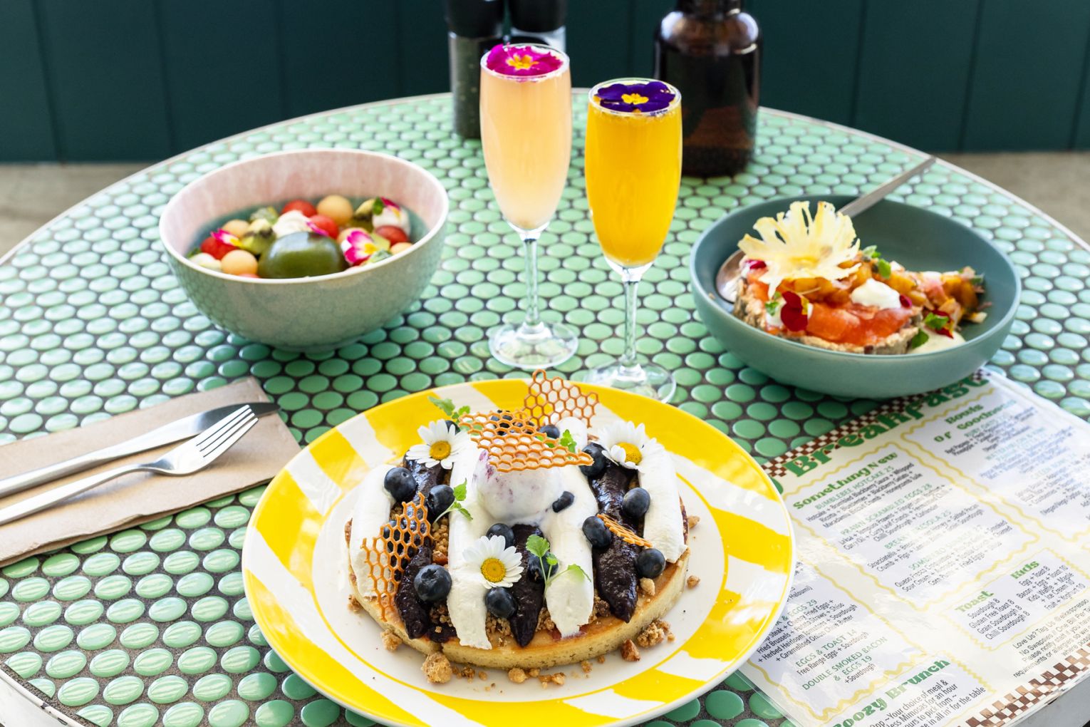 Elk Espresso's brunch spread, image credit: Jade Quinlivan Photography
