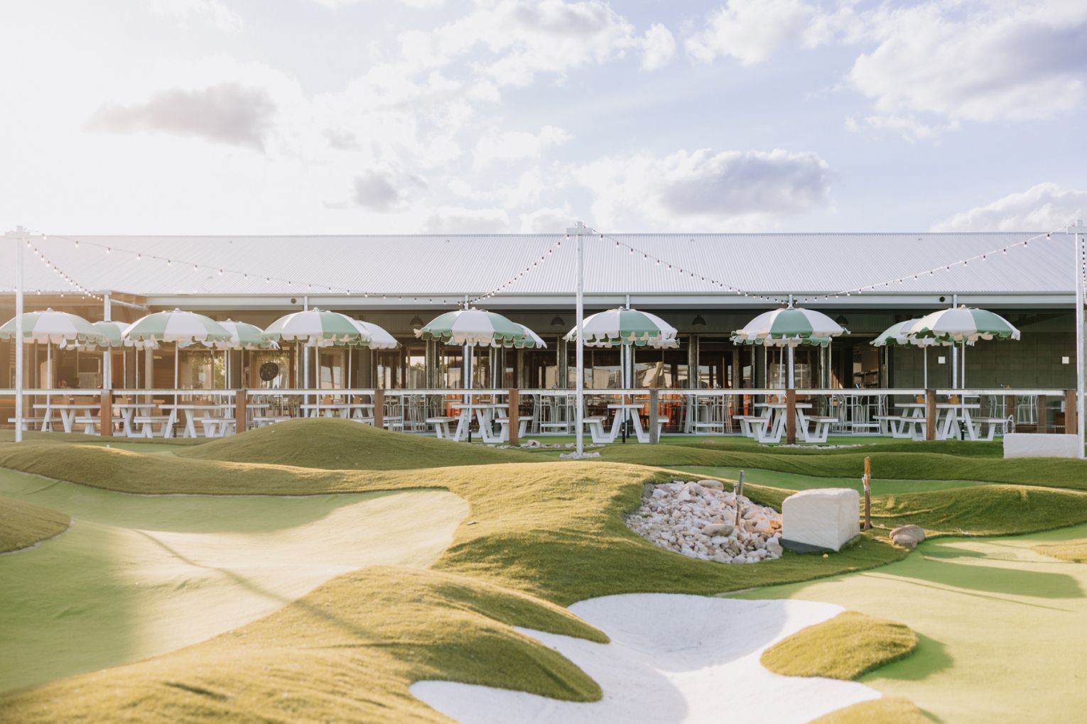 Landers Pocket will boast a gastropub, microbrewery, distillery and Golf Central's state-of-the-art driving bays | Credit: James Frostick