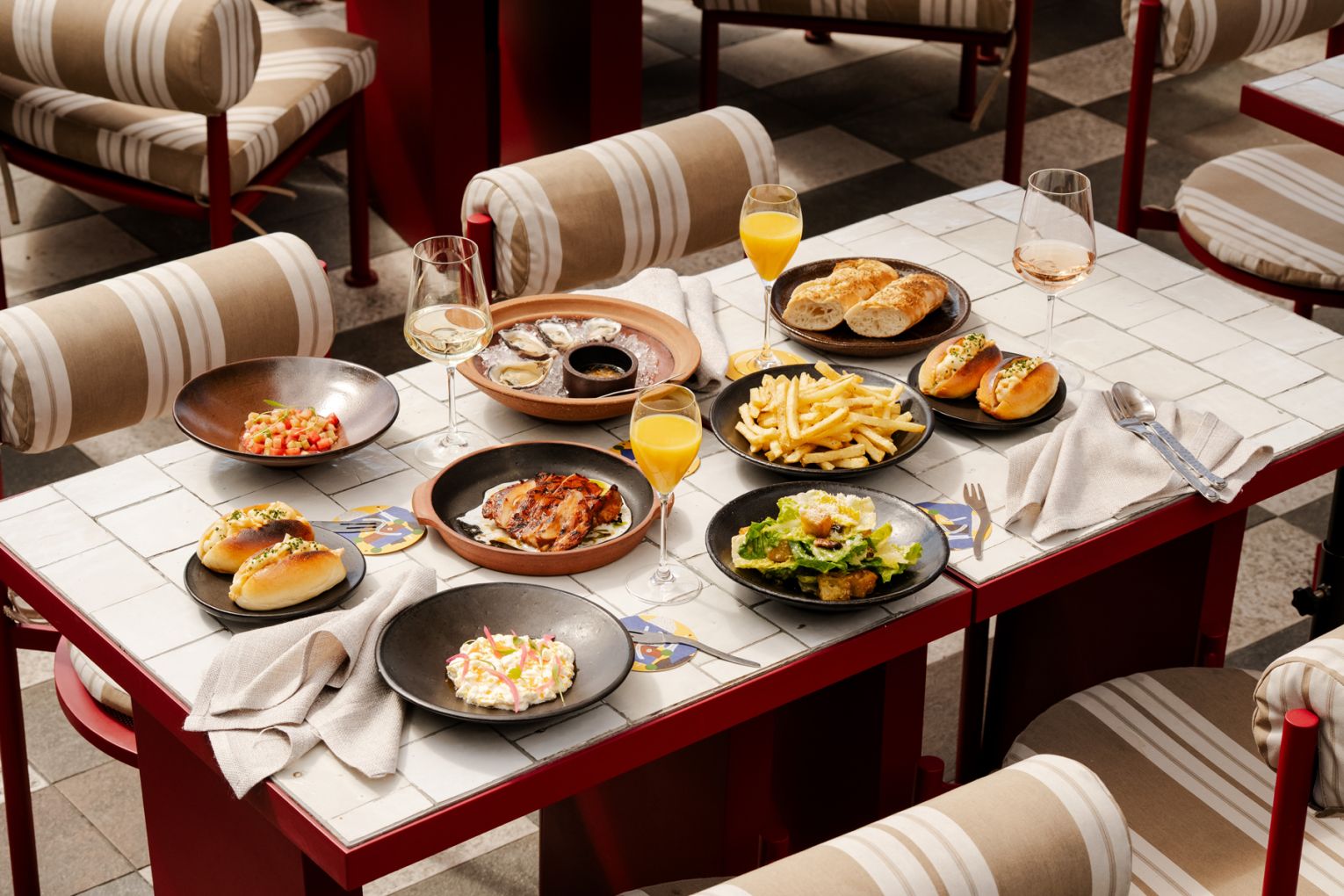Sueño's brunch spread, image credit: Blank Studios
