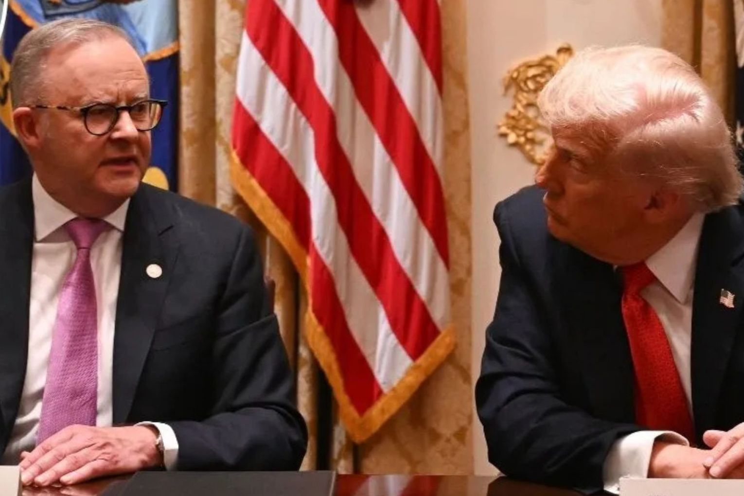 US President Donald Trump has called Prime Minister Anthony Albanese a friend.