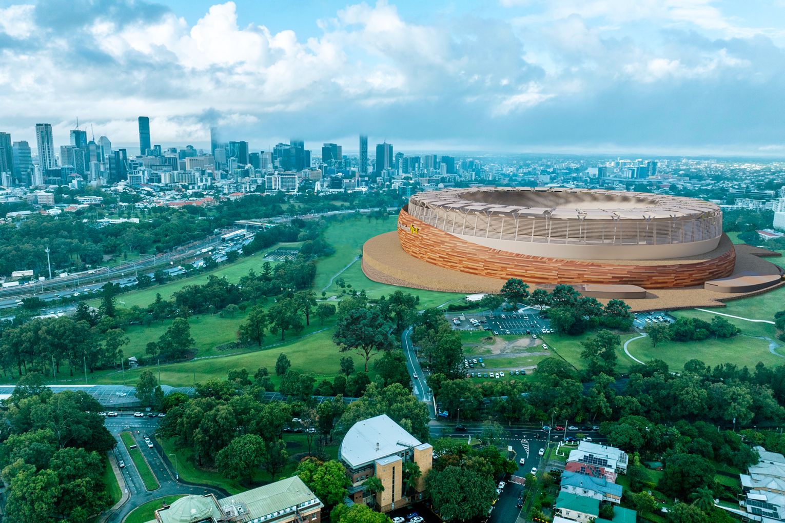 Digital rendering of the Victoria Park Stadium