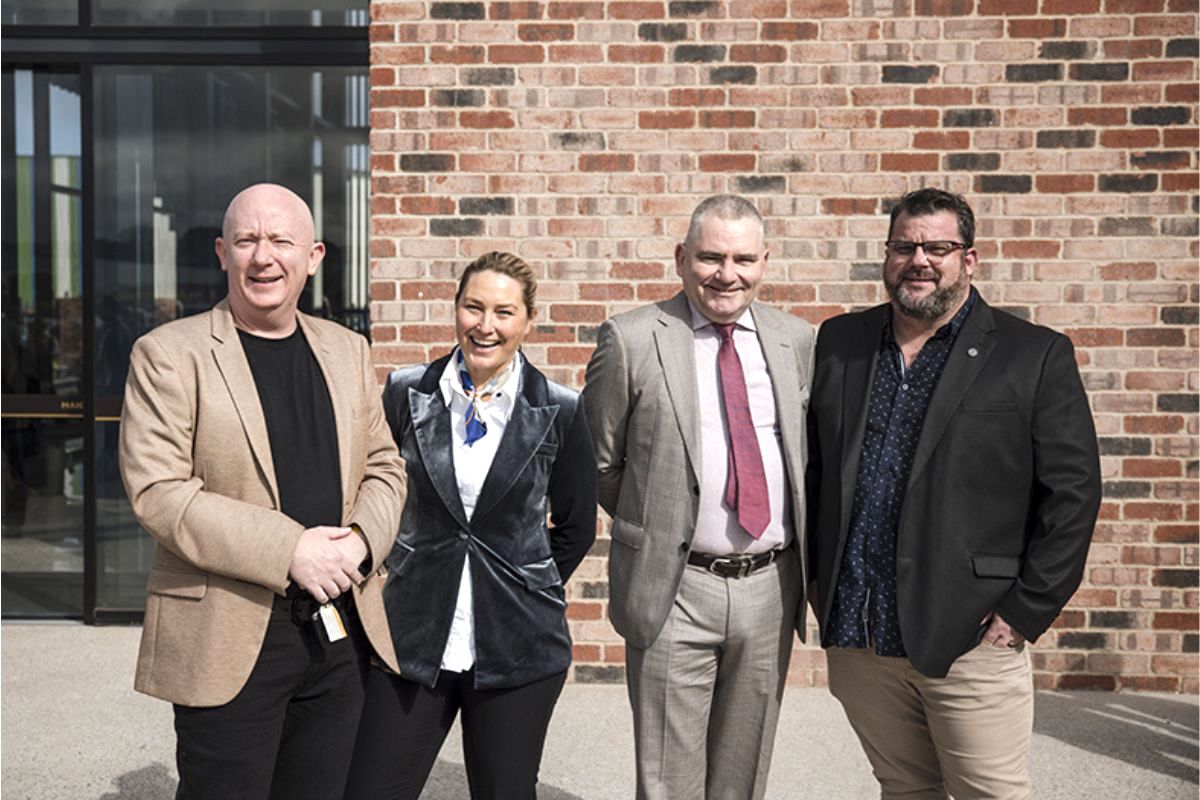Wade Kampes, Michelle Reynolds, Mark Hendry and David Crowther