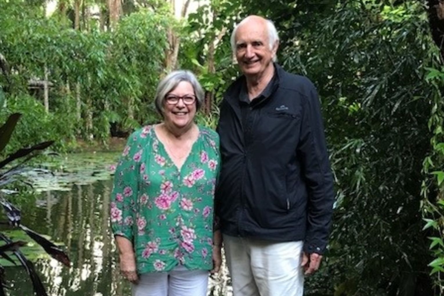 The two of us ... North Queensland authors Elliot and Barbara Hannay. 