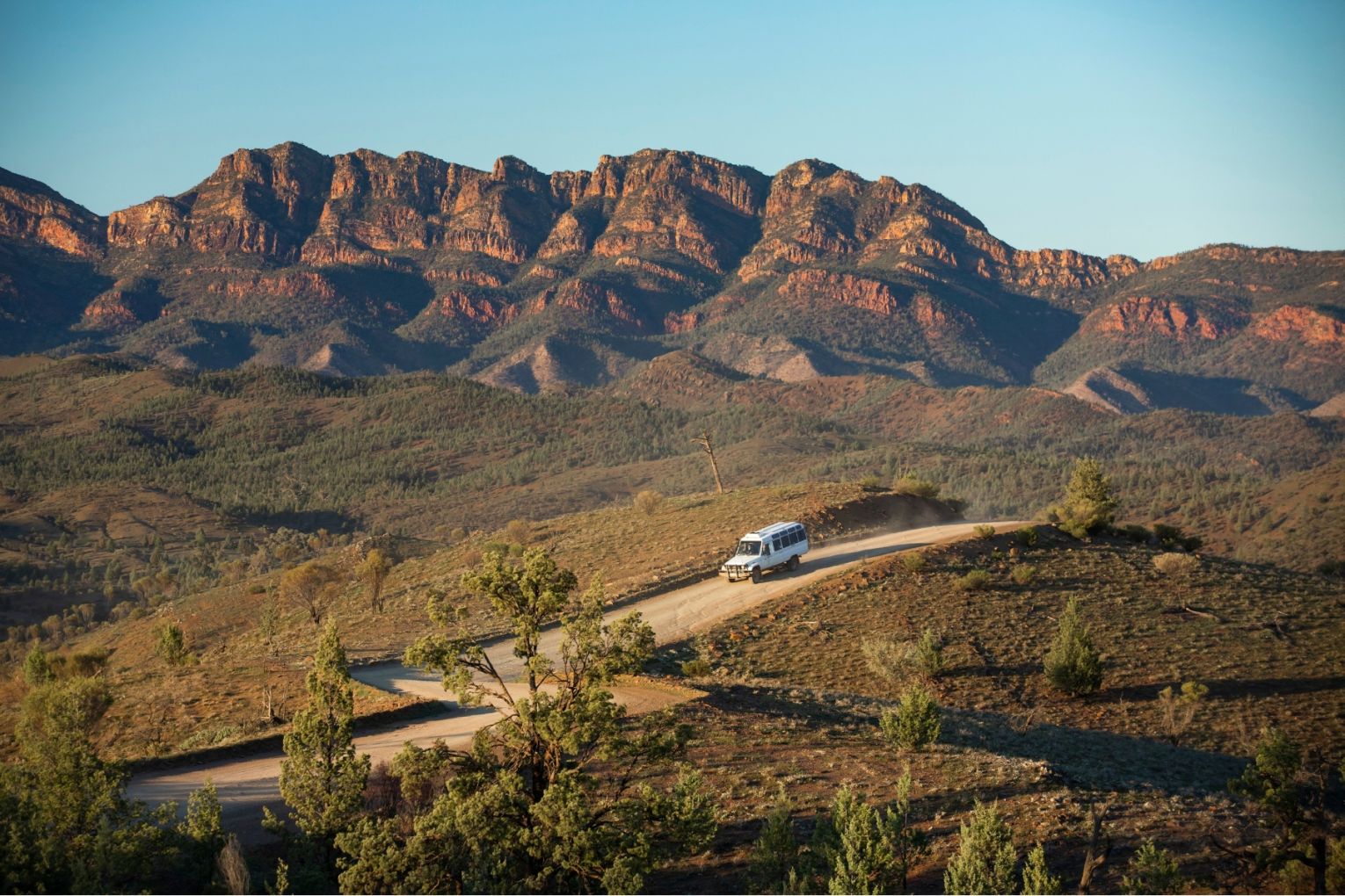 The Flinders Ranges are home to the spectacular Wilpena Pound.