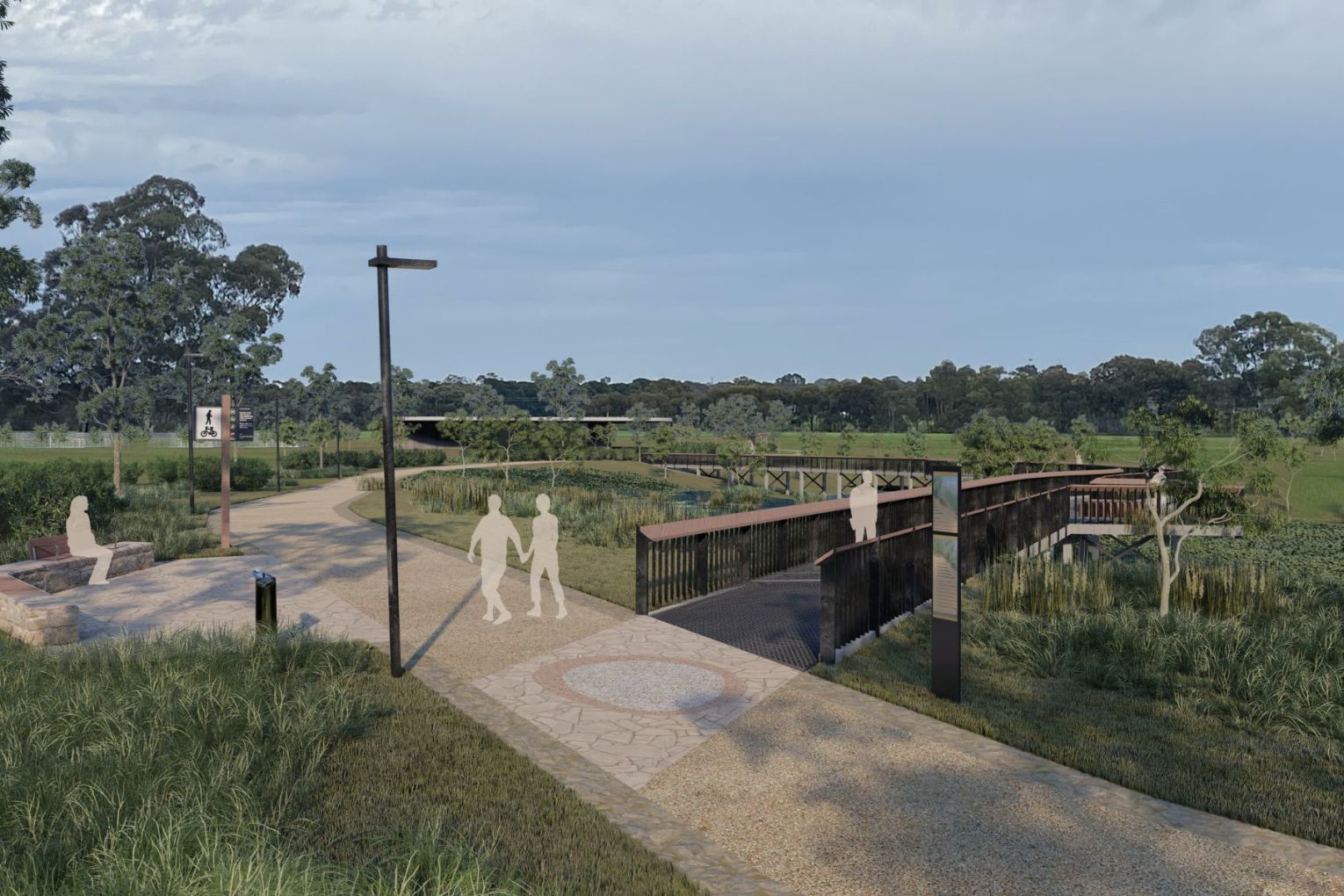 The Northern Park Lands is expected to cover almost 1000 hectares in northern Adelaide. Render: Supplied
