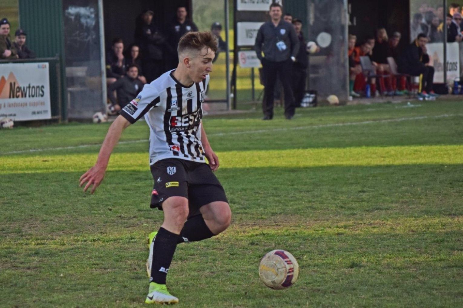 Carlo Armiento playing for Adelaide City. Picture: supplied