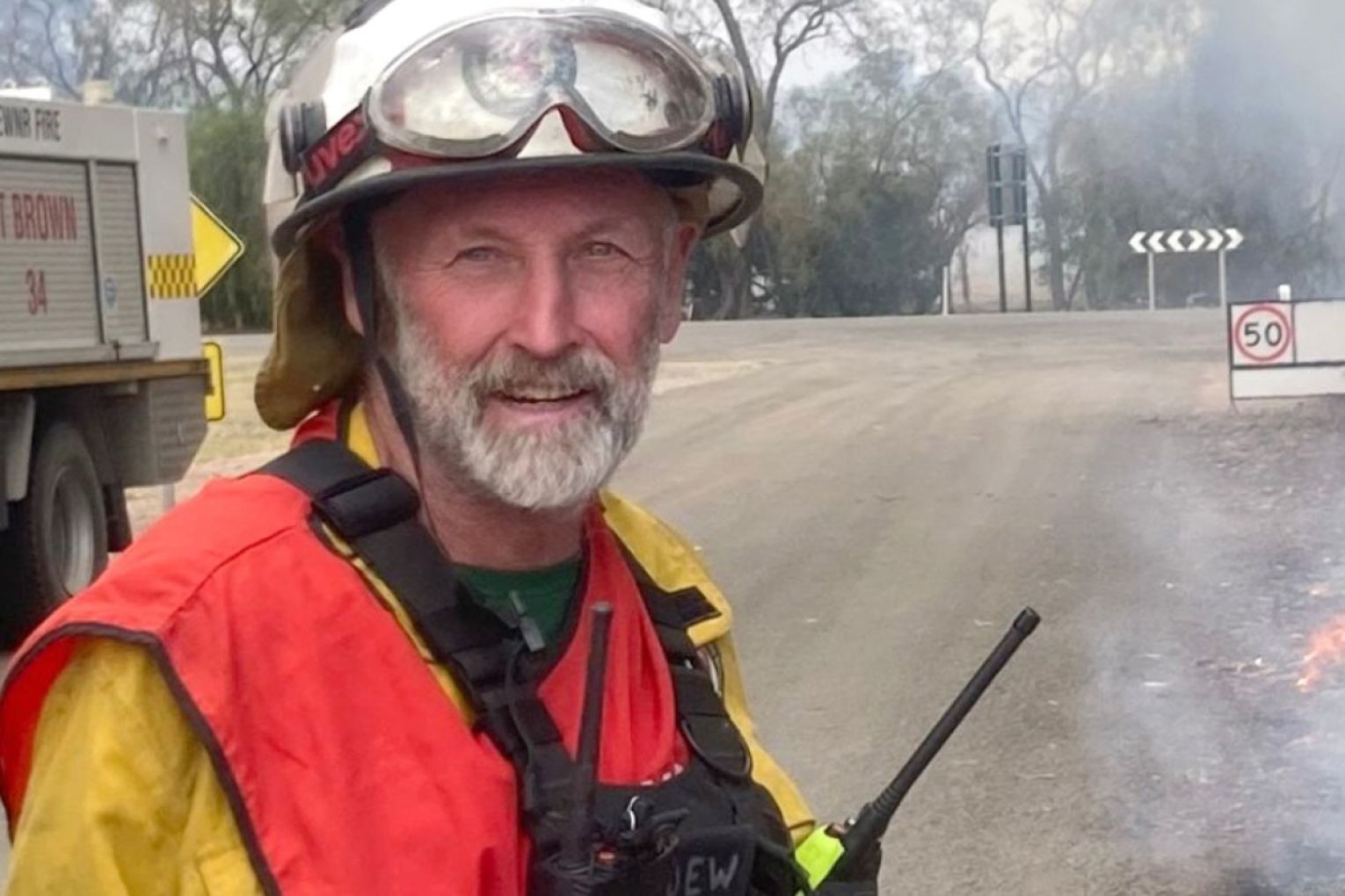 Firefighter Peter Curtis could not be revived after being found on the fire ground on Sunday. Picture: SA Country Fire Service