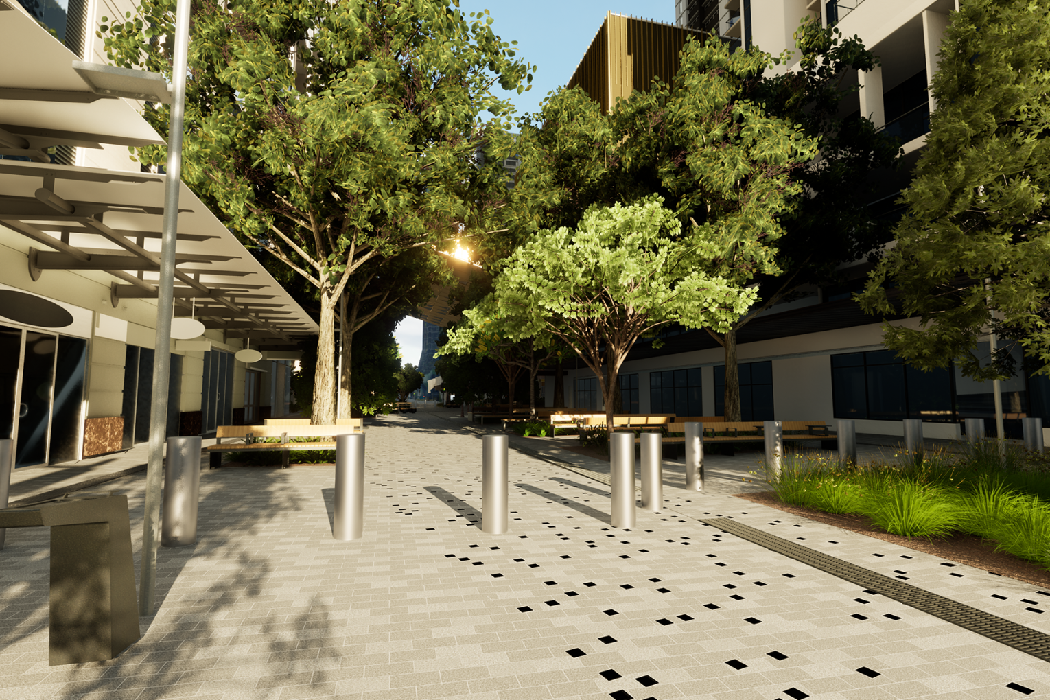 Albert Street Station and plaza renders