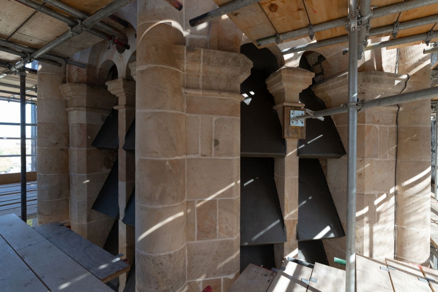 For two years, the Adelaide Town Hall has been covered by scaffolding as a $6.2 million conservation of its façade took place. Photos: Supplied