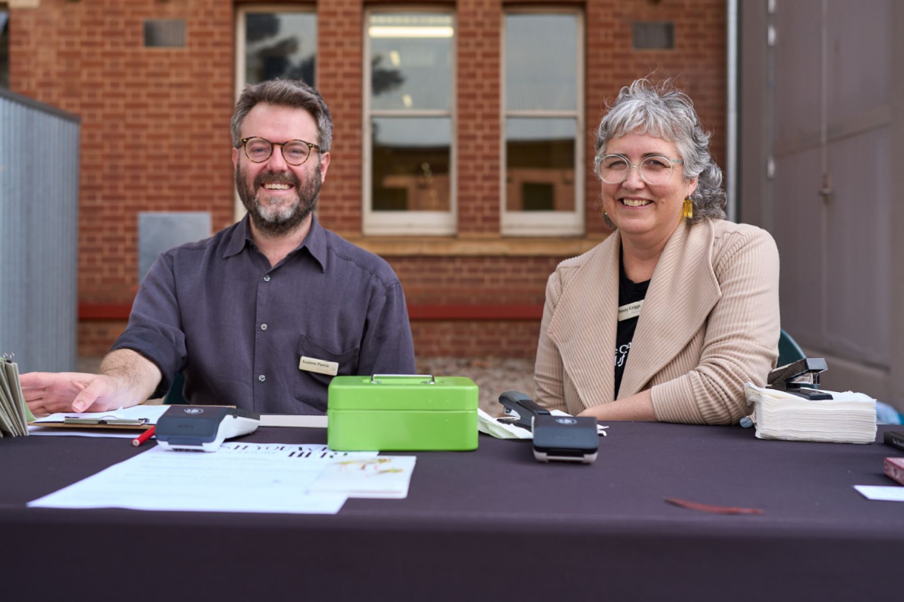Andrew Purvis and Penny Griggs