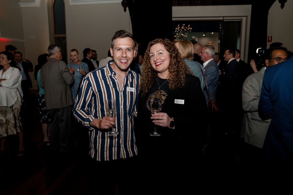 Anthony von der Borch and Isabell Al-Nahat