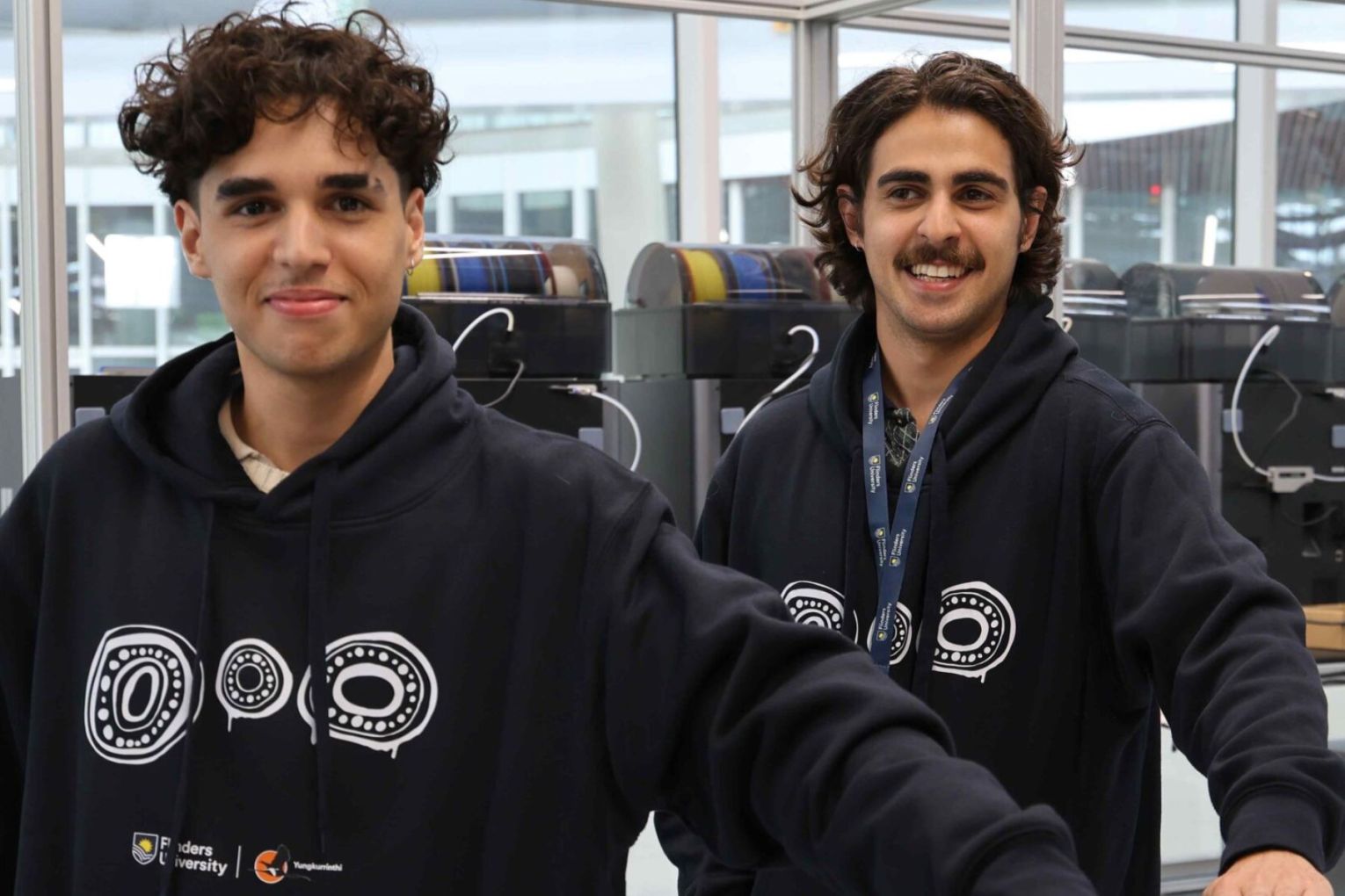 Indigenous brothers Rueben (left) and Raphael Thomas are pursuing their passion for STEM subjects. Picture: Supplied
