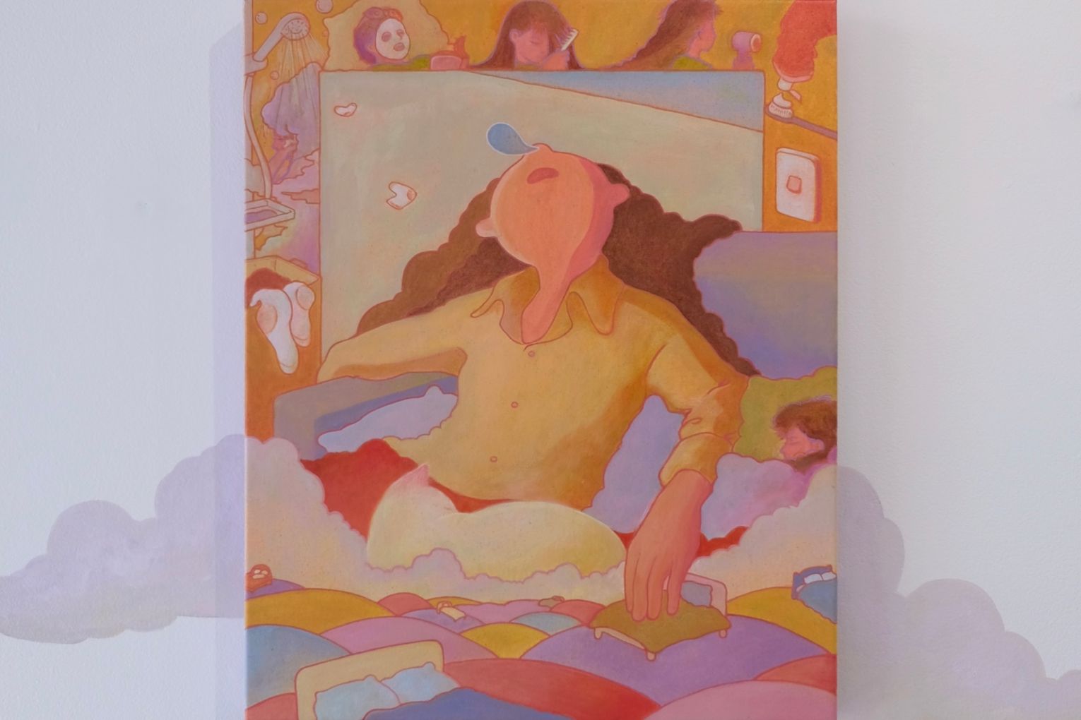 Installation view: Jesse Hui, Goodnight routine. Photo: Supplied