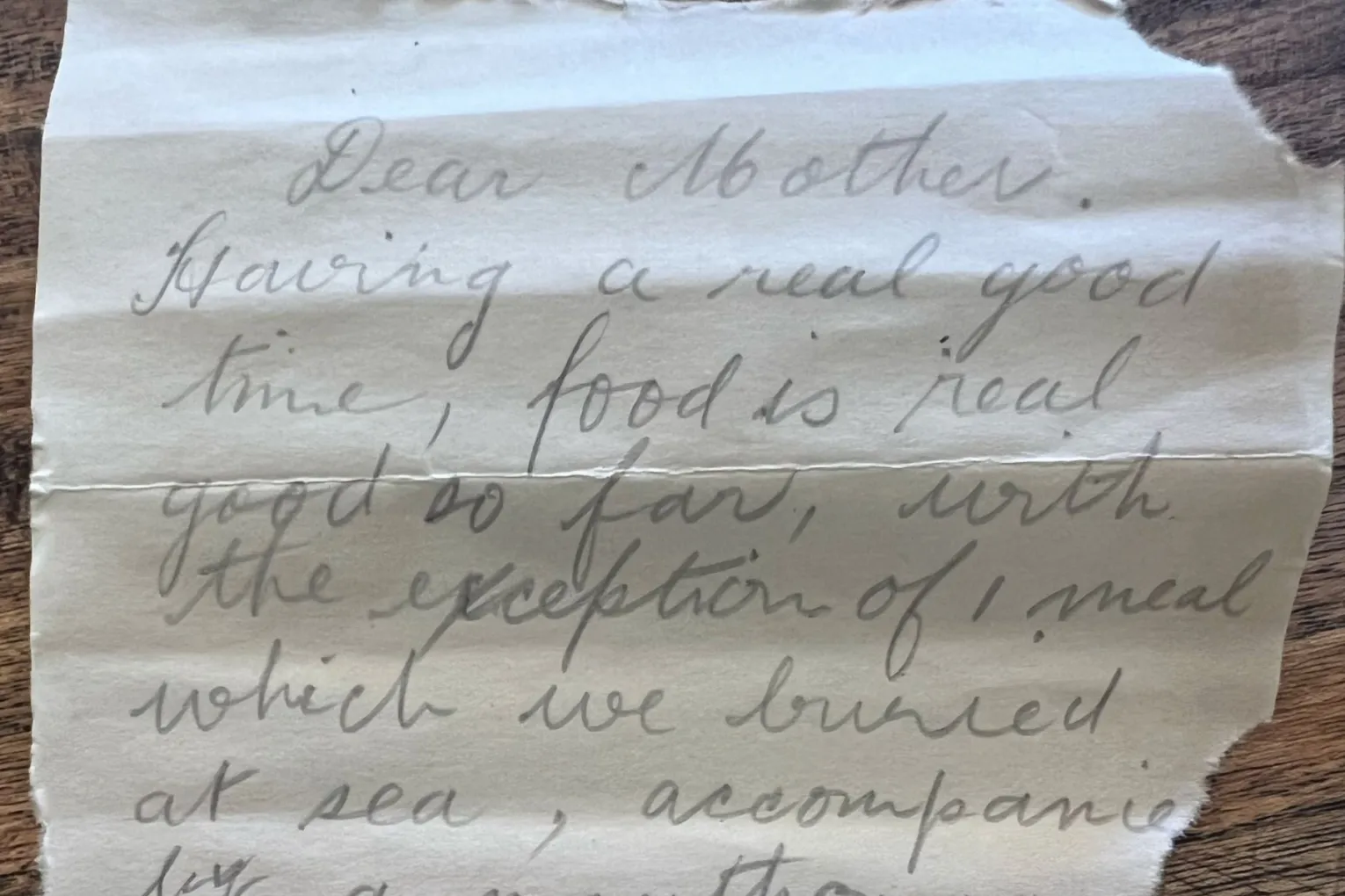 A letter in a bottle written by a soldier to his mother 109 years ago has been found on a beach. Picture: AP PHOTO