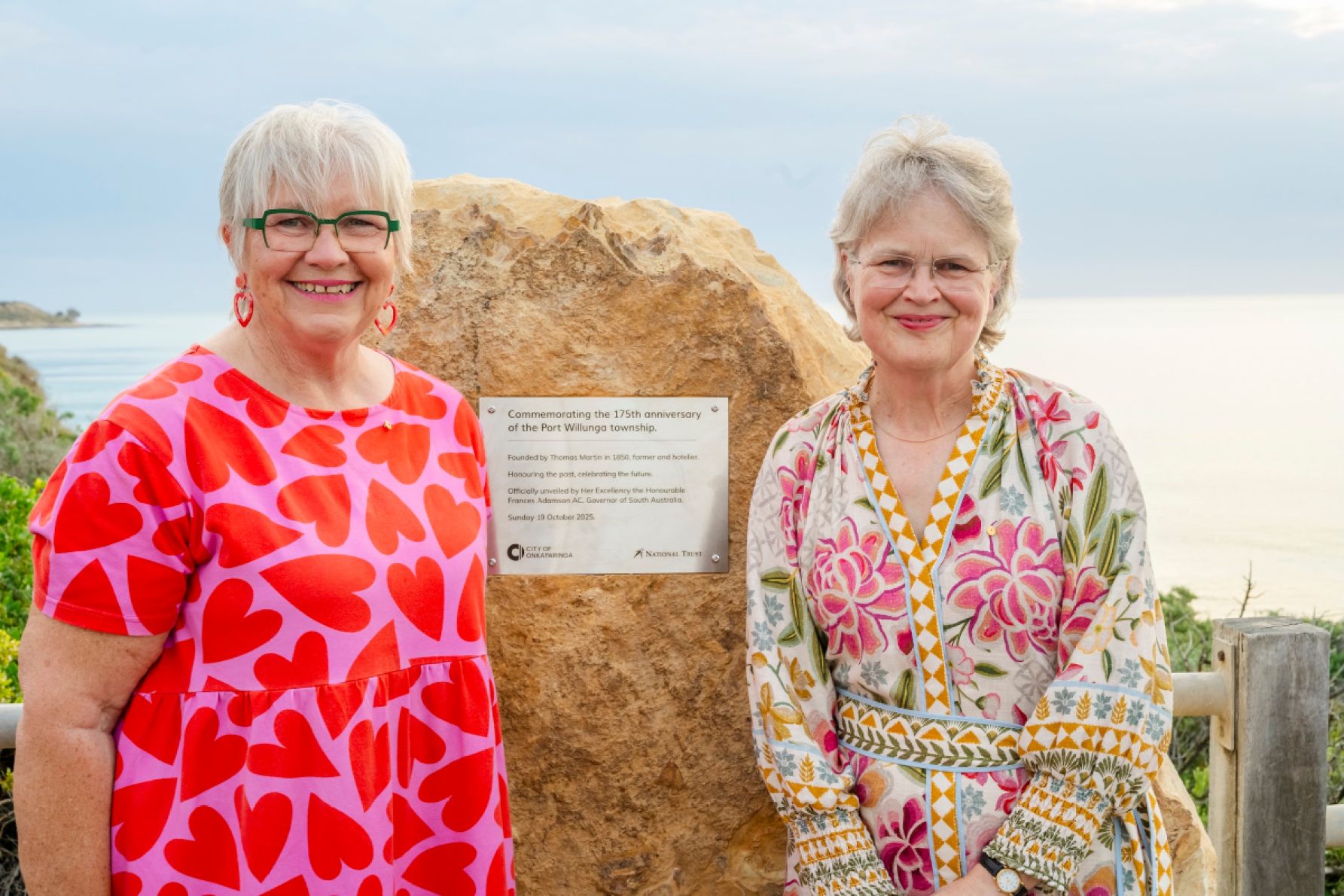 Moira Were and Governor Frances Adamson