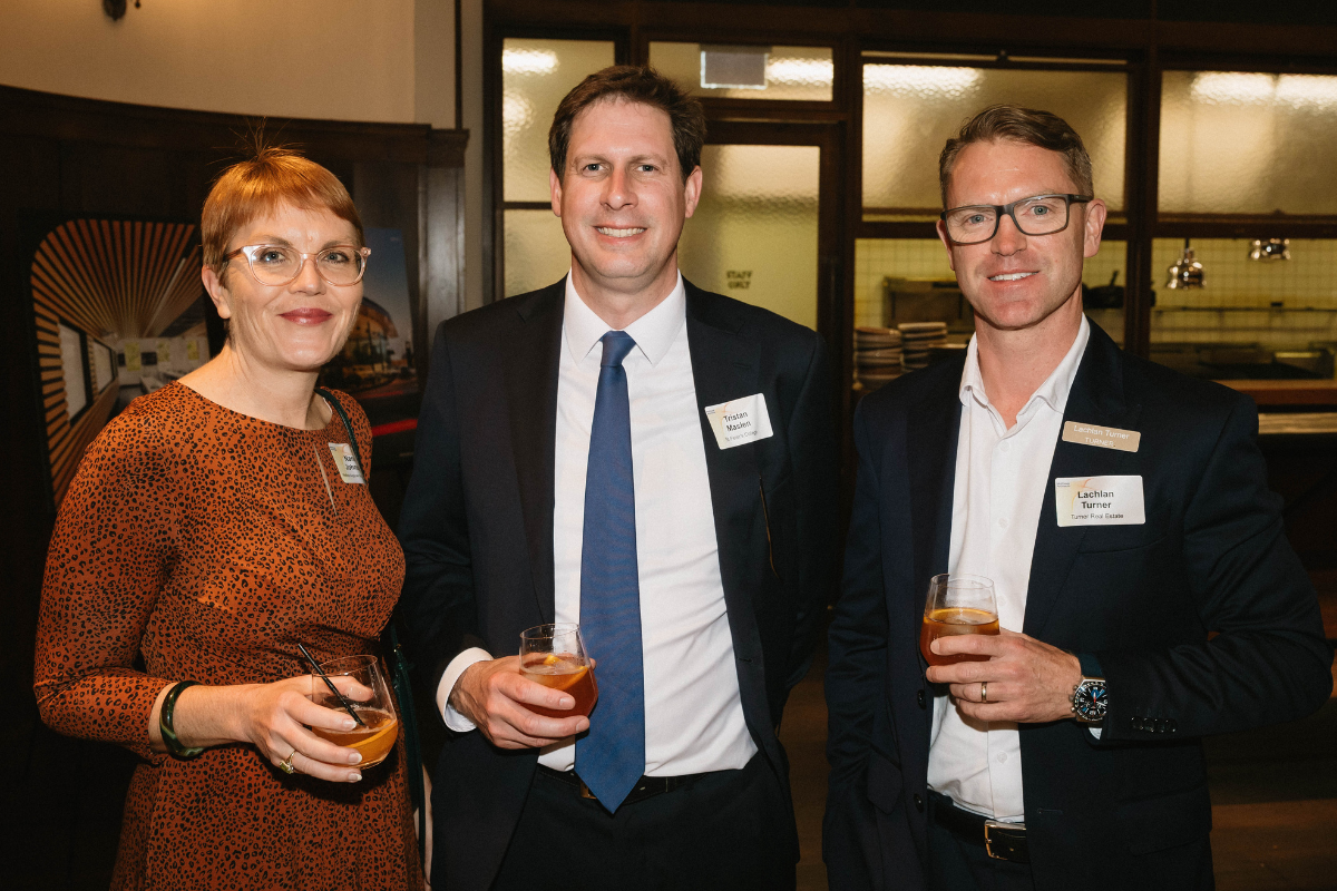 Nancy Johnson, Tristan Maslen and Lachlan Turner