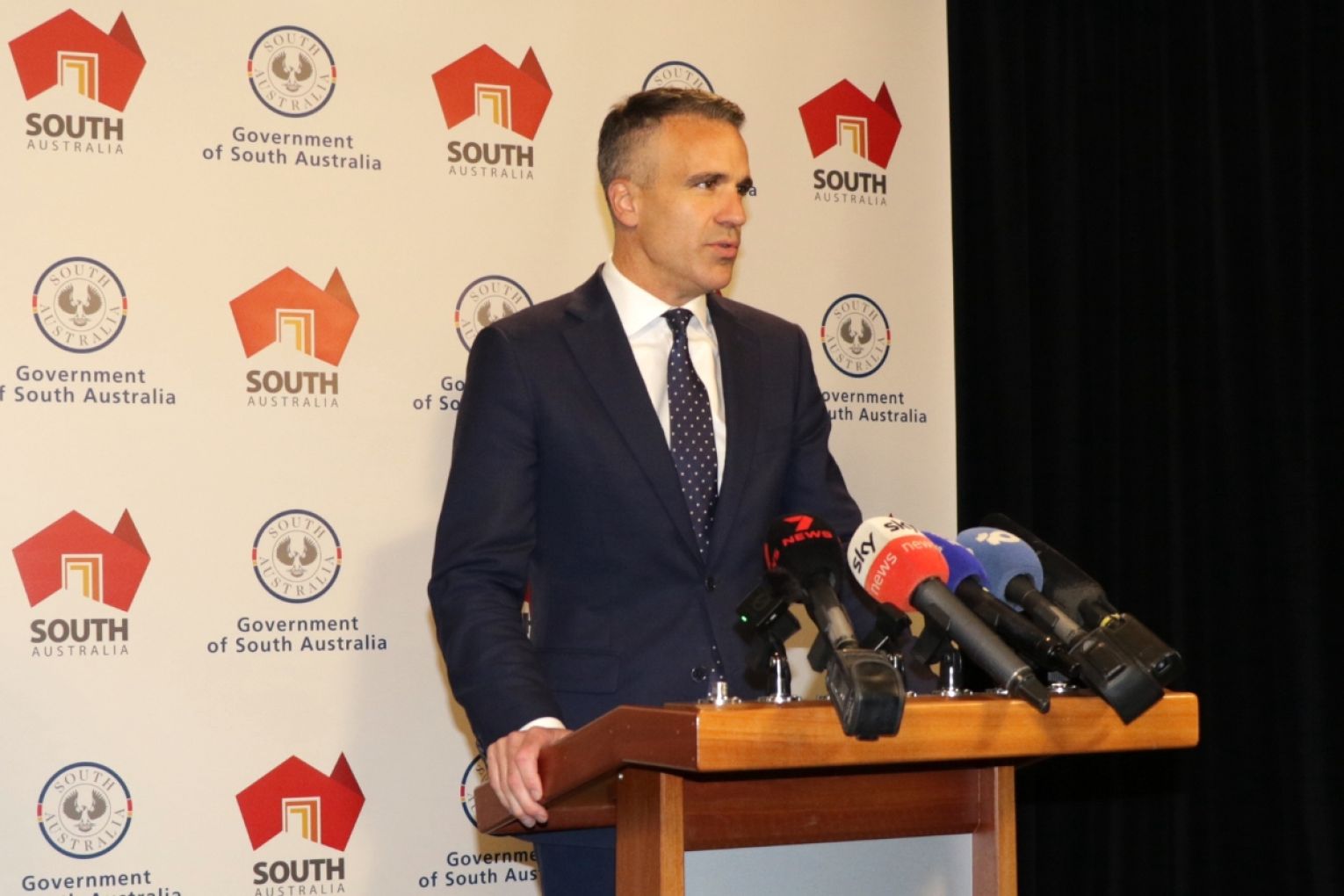 Premier Peter Malinauskas fronted media over bird flu outbreak plans. Photo: Charlie Gilchrist/InDaily