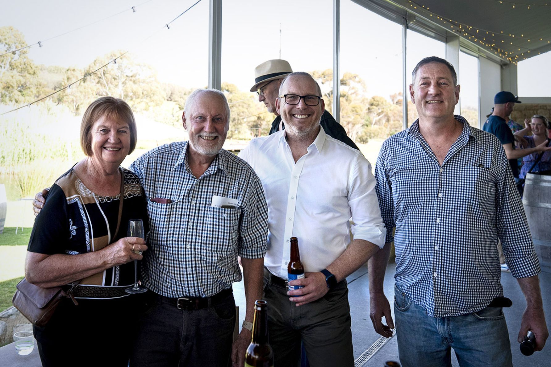Sandra Sharp, Trevor Sharp, Peter Mosley and Nigel Williamson