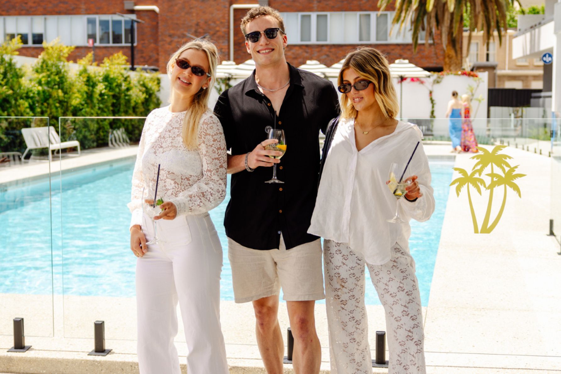 Scarlett Trethewey, Karim Hadland and Ava Weyland