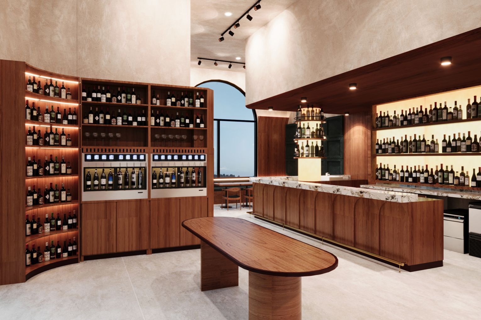 An early render of CODA's bar area | Credit: Dreampods Group