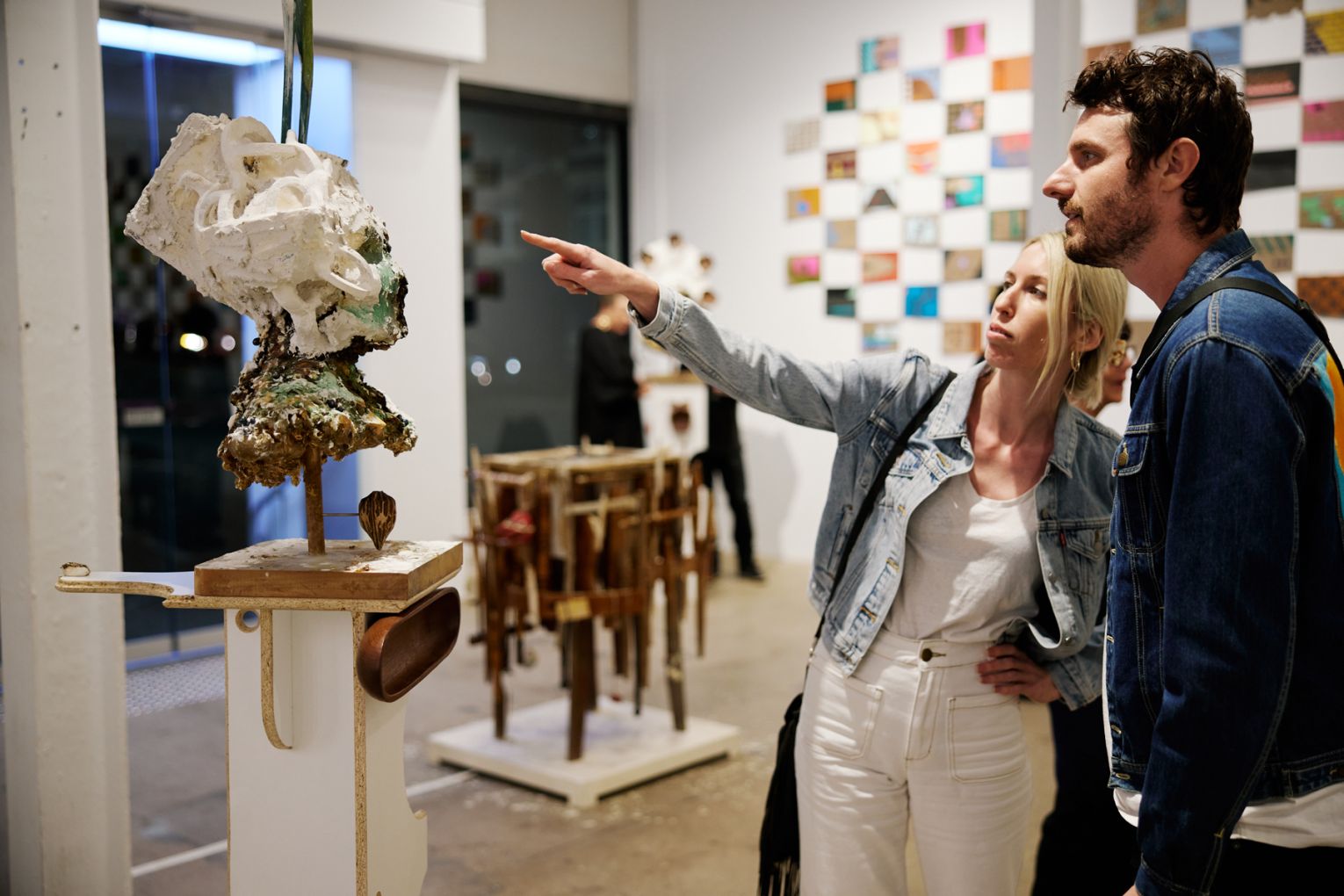 Credit: Material Culture in a Material World, Miguel Aquilizan, Jessica Dorizac and Jordan Azcune, 2023 (Opening Documentation). Outer Space. Photographer: Markus Ravik