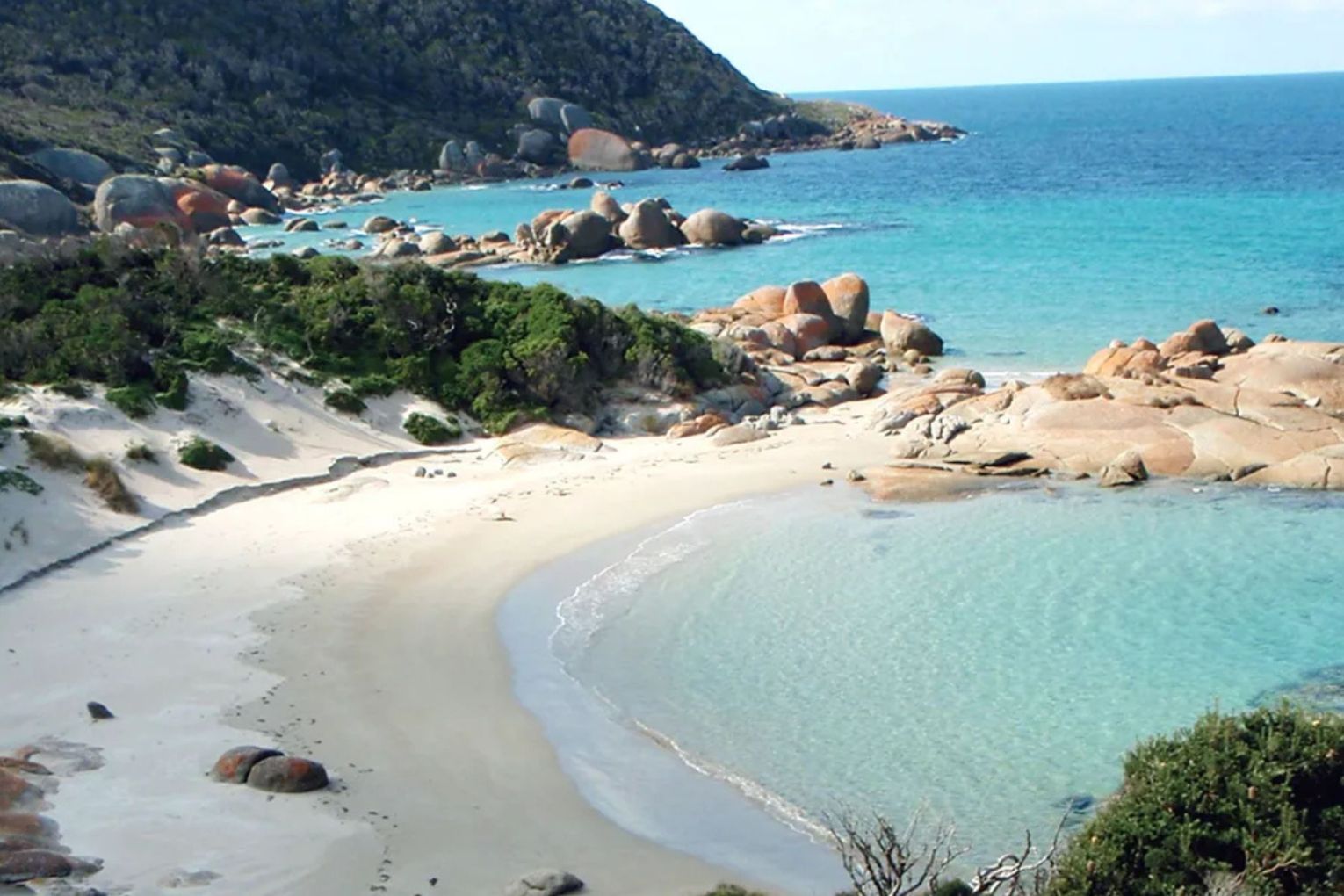 Tasmania offers the ideal testing ground for innovative experiments. Pictured Eleanor's Beach on Tasmania's Three Hummock Island.