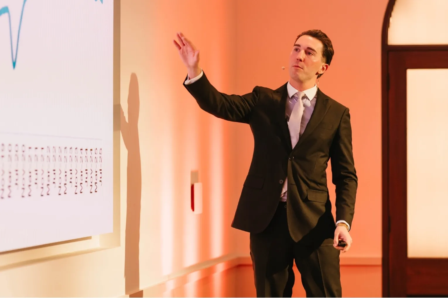 AEDA economic research advisor Jordon Tomopoulos spoke at the Data4Lunch event last week. Photo: Meaghan Cole