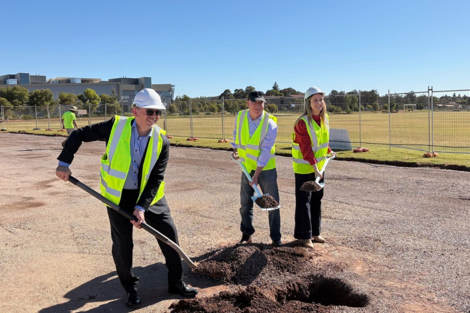 Recreation, Sport and Racing Minister launches construction of Whyalla's new sports centre. Picture: supplied