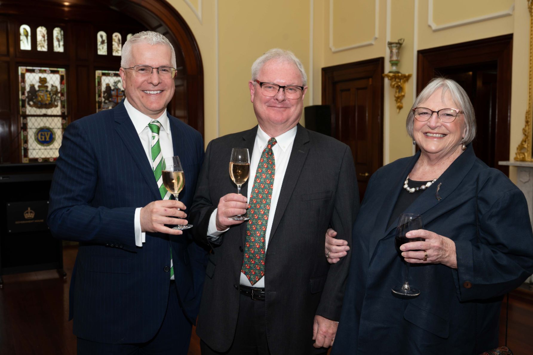 Ben Wilson, Jim Macdonald and Kath McEvoy