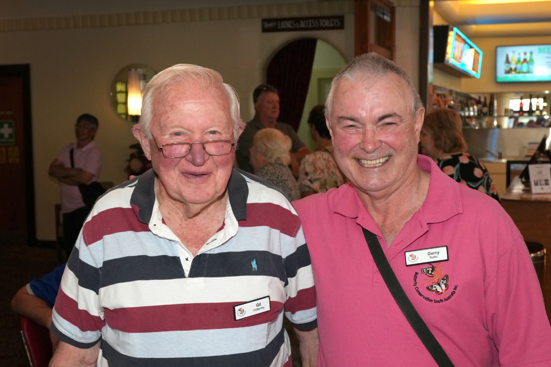 Gil Hollamby and Gerry Butler