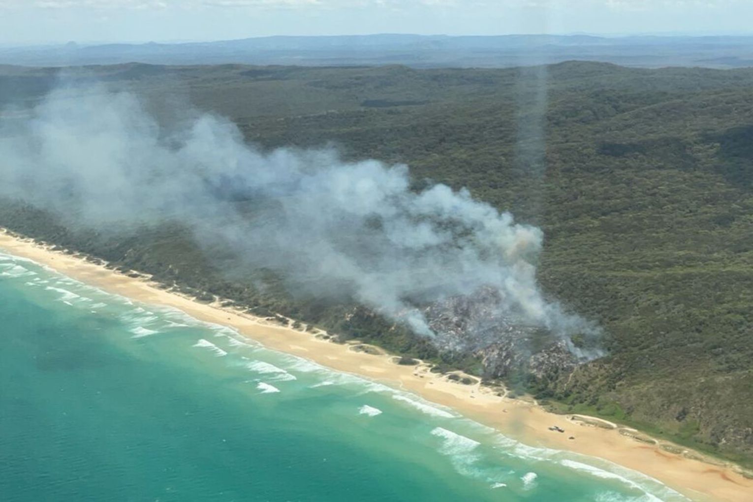 Teewah Bushfire | Credit: Queensland Fire Department 