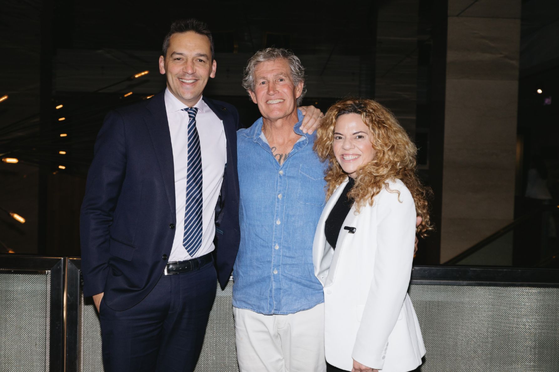 Blair Boyer, Ian Steel and Connie Bonaros