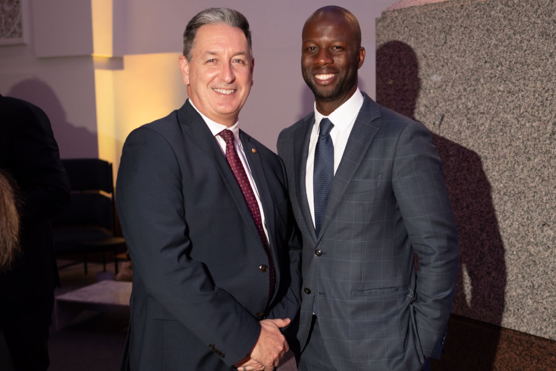 Chris Wood and Bruce Djite