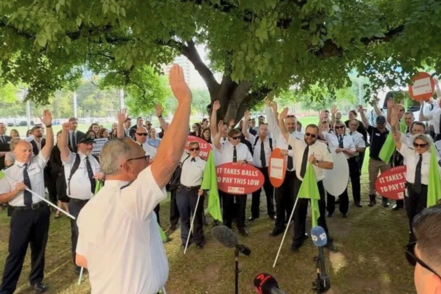 An incident at Yatala Labour Prison has been confirmed as strike action is ongoing, with more workers joining the ranks and leading to court closures. Pictures: supplied.