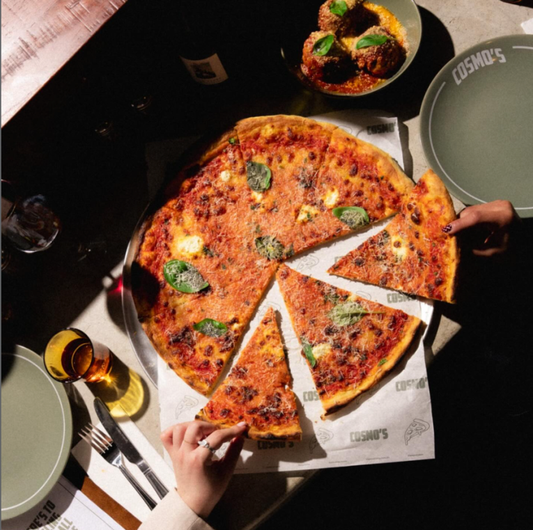 It's not a pizza until it comes outta the oven! This picture: via Instagram