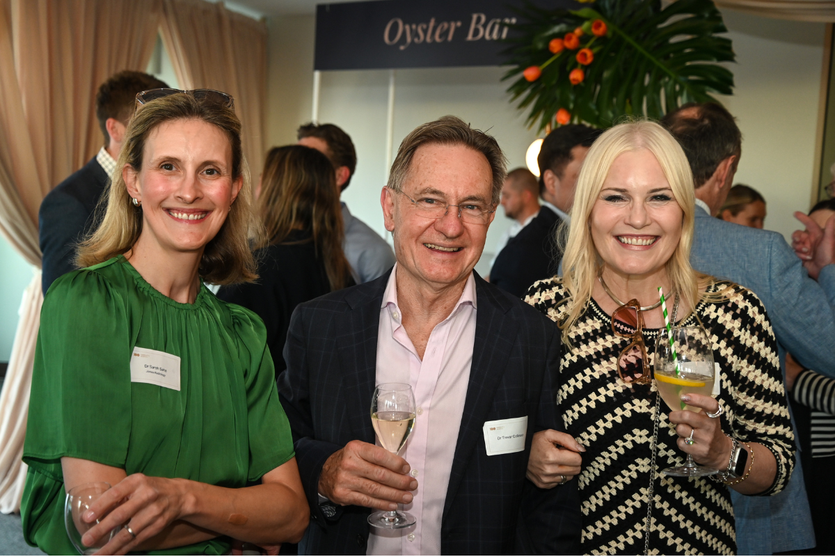 Sarah Saha, Trevor Collinson and Lisa Gower