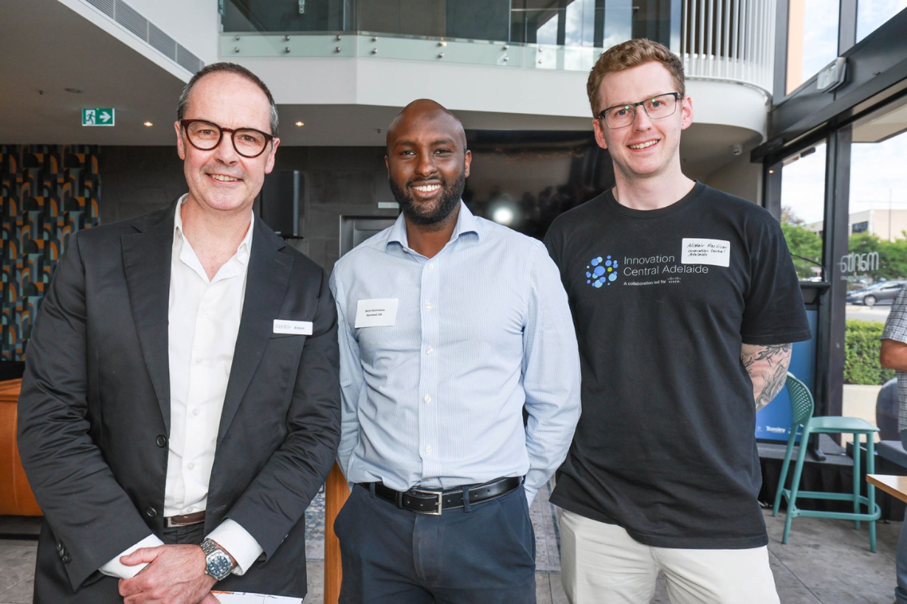 Simon O’Callaghan, Nick Kezimana and Alistair Macvicar