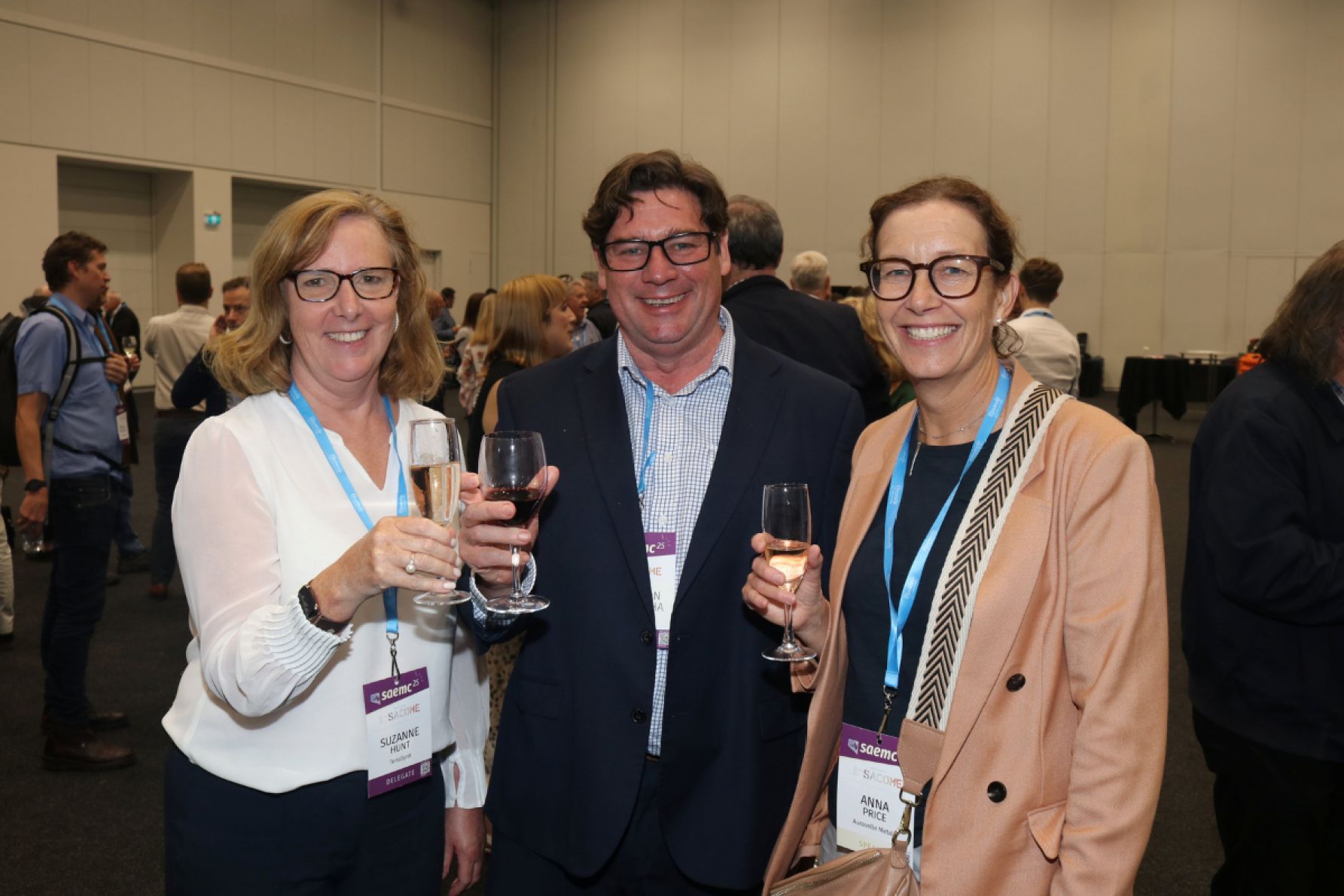 Suzanne Hunt, Jonathon Trewartha and Anna Price