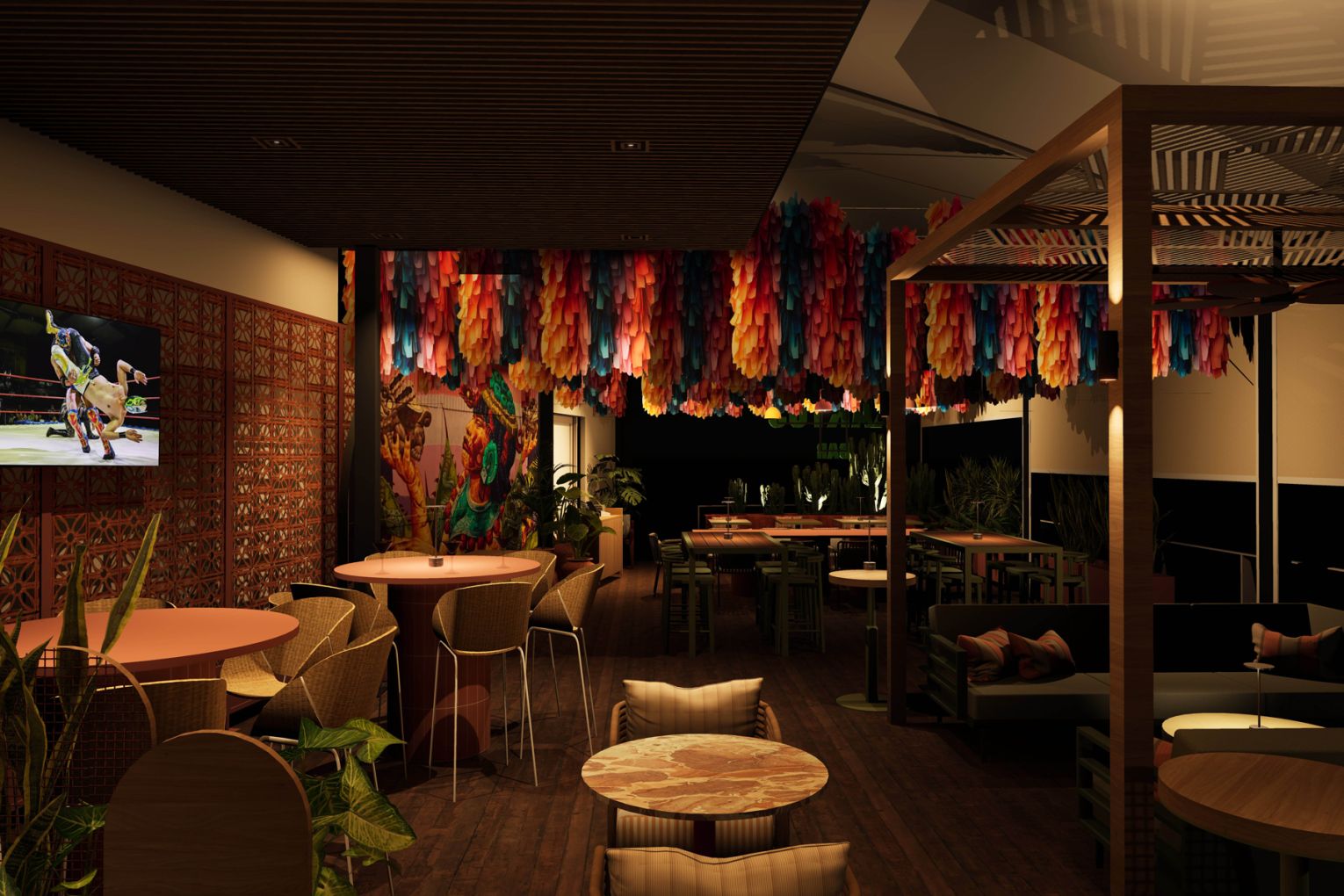 An artist's impression of Kaktus Bar coming soon to Southport, image credit: supplied