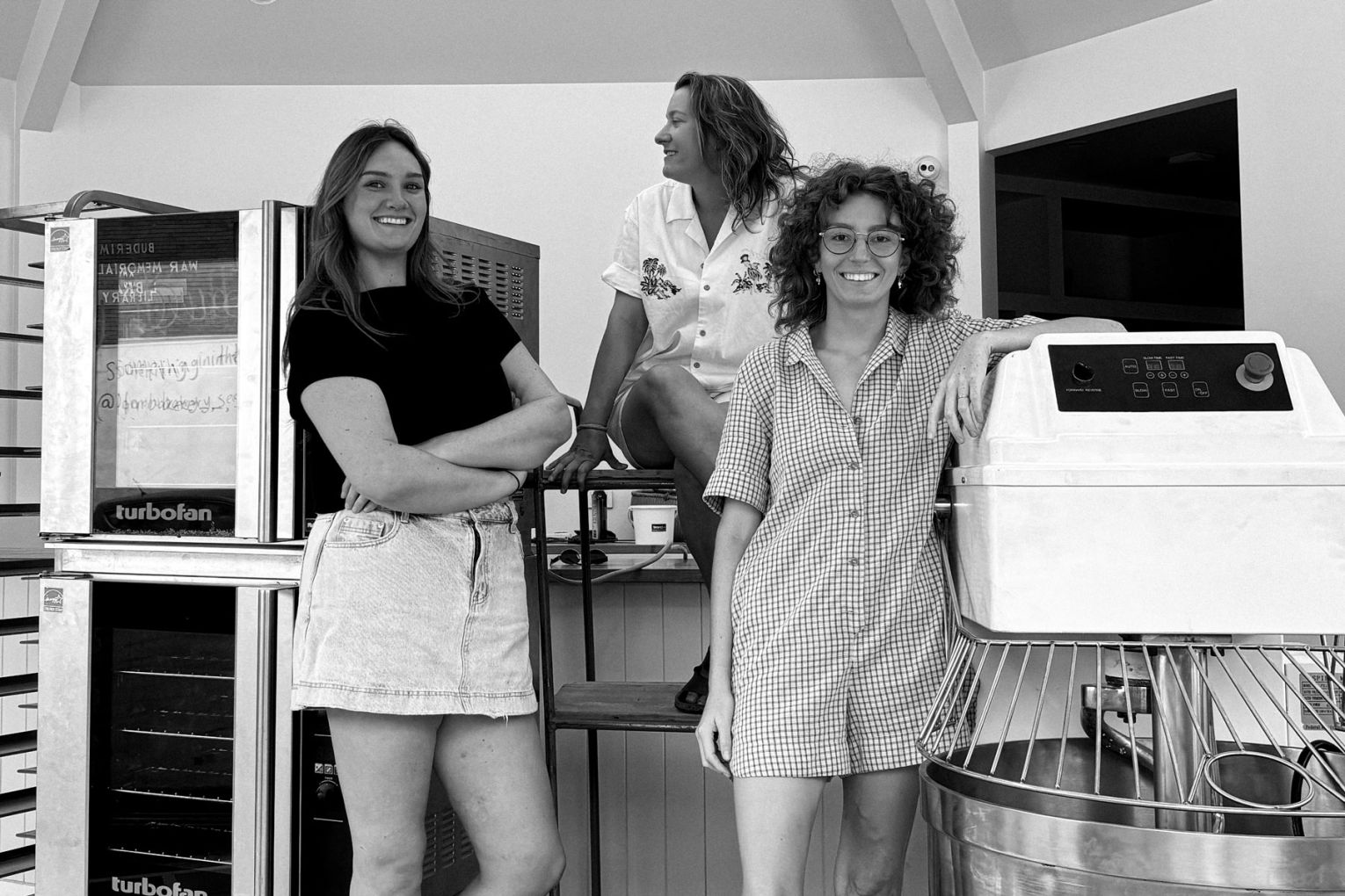 Tyrah Brickwood, Laura Downton and Tally Argent of Larry Bakery | Credit: image supplied