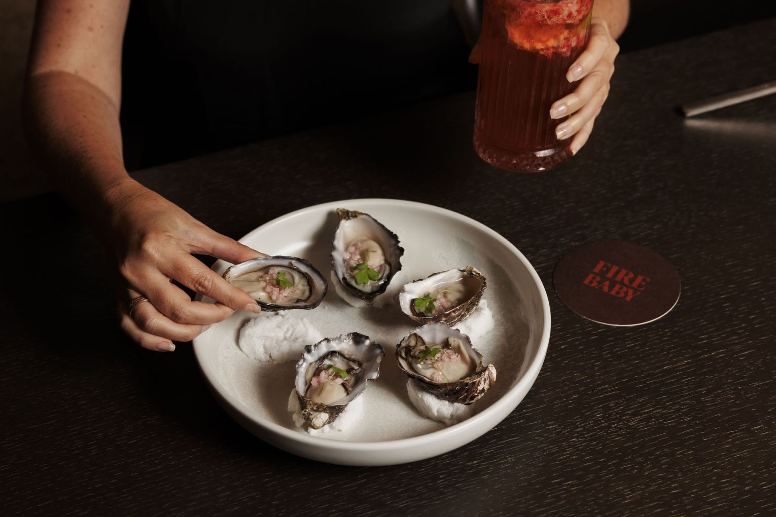 Oysters at Ember by Fire Baby, image credit: Mathilde Bouby