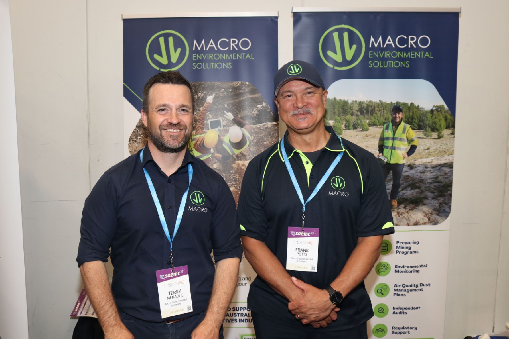 Terry Menadue and Frank Potts