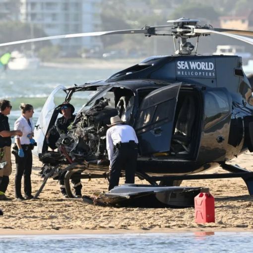 Thumbnail for Brave boy who lost mum, leg attends chopper crash probe