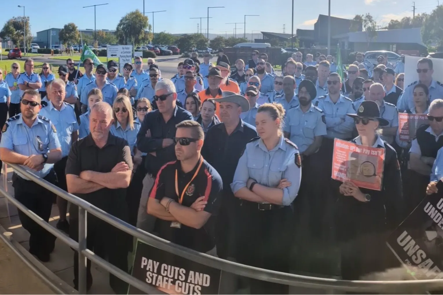 Corrections officers walk off the job across nine SA prisons after 15 months of pay negotiations. Picture: supplied.