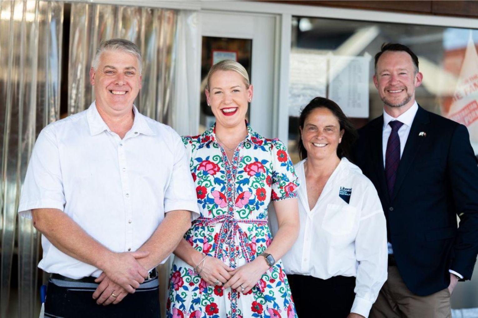 L-R: Dave Armstrong (goodwood quality meats), Ashton Hurn, Rosalie Rotolo, Ben Hood. Photo: Supplied