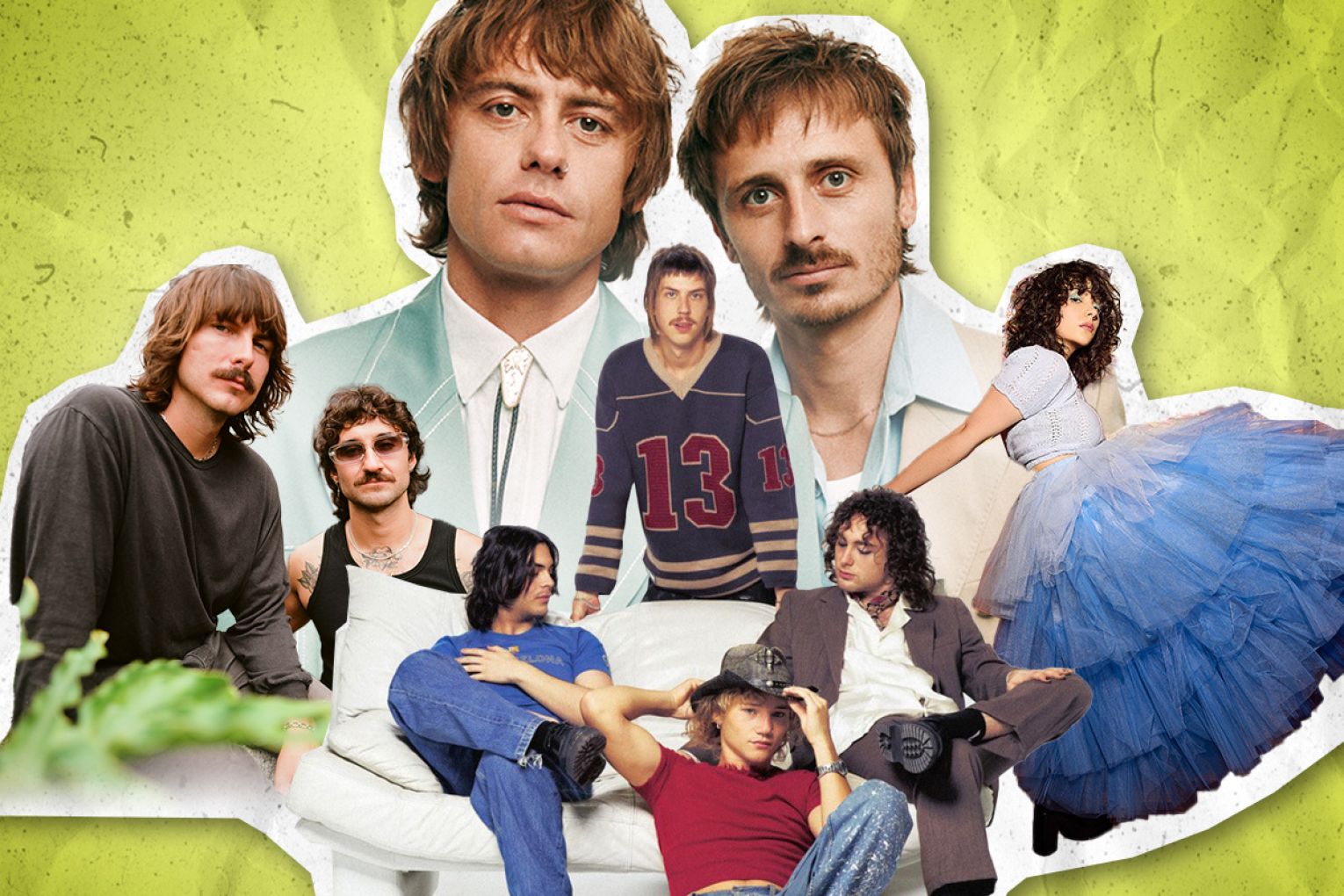 Lime Cordiale have spearheaded a festival full of Adelaide favourites. Graphic: James Taylor/CityMag. Photos: supplied. 