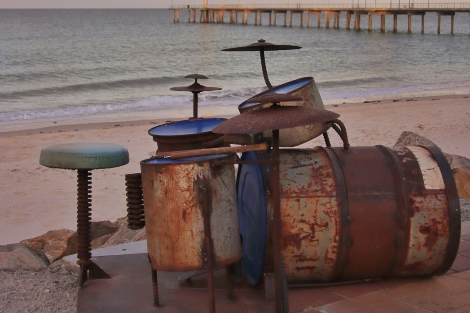 Hundreds of sculptures are drawing crowds to Brighton Jetty. Picture: Facebook/Brighton Jetty Sculptures 