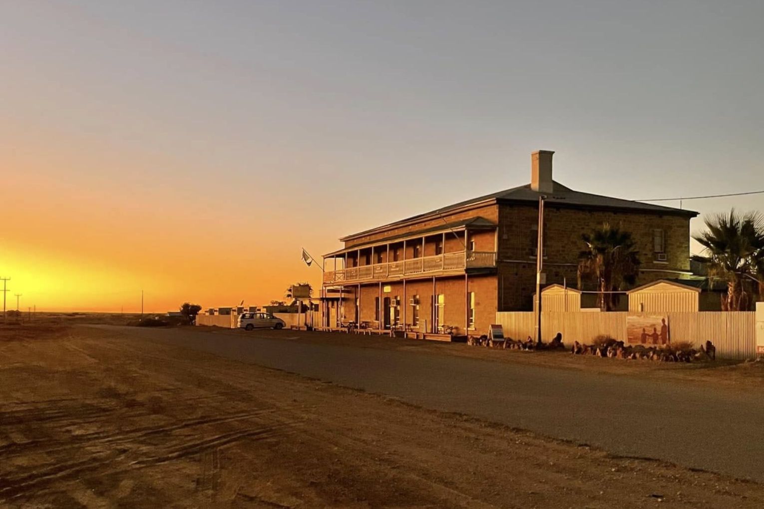 Some of the hottest temperatures have been recorded in the South Australian outback town of Marree. Picture: Facebook