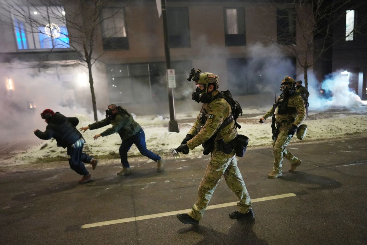 The deployment of federal agents in Minneapolis has spurred massive street protests. Picture: AAP