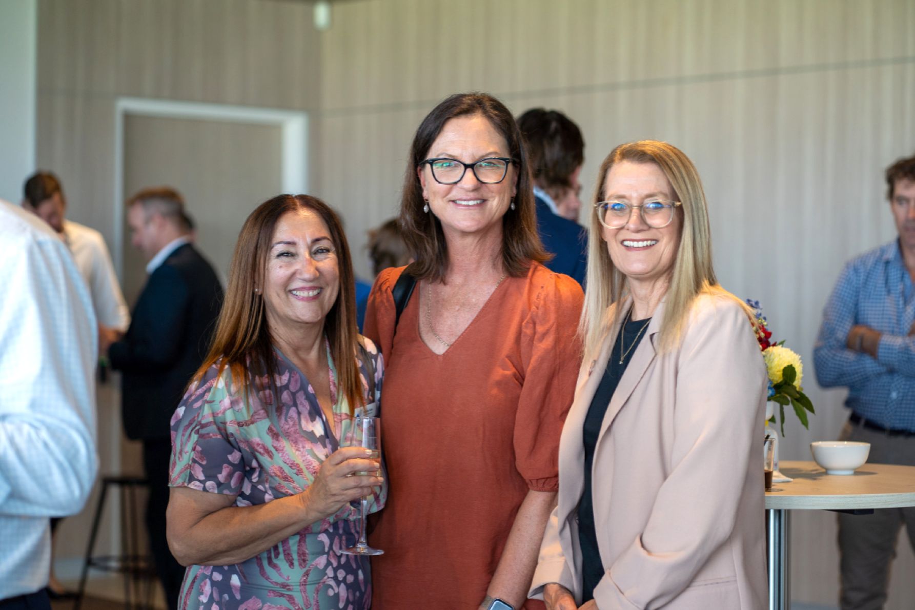 Rachele Tullio, Carolyn Dawkins and Sam Blades